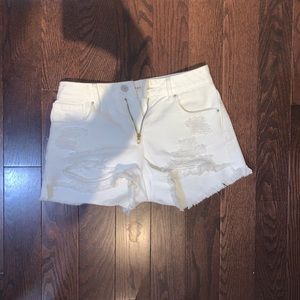 Pacsun White Jean Short Shorts